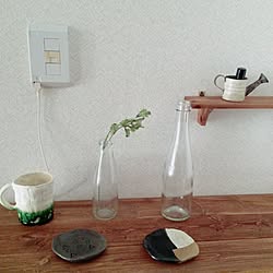 玄関/入り口/DIY/陶芸作品/ワトコオイル/瓶のインテリア実例 - 2016-02-02 10:04:33