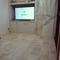 部屋全体/海外インテリアに憧れる/２０坪以下/もと和室/テレビボードをDIY...などのインテリア実例 - 2016-02-20 22:09:09