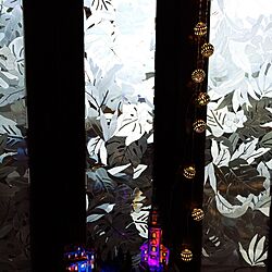 モンステラ柄/デコ窓/クリスマスのインテリア実例 - 2016-12-22 14:18:31