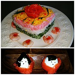 ひな祭り/ちらし寿司ケーキのインテリア実例 - 2016-03-04 00:39:53