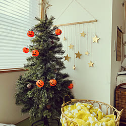 しまむらで購入/season reason ブランケット/IKEA/studio clip クリスマスツリー/ハロウィンツリー...などのインテリア実例 - 2022-11-02 13:33:05
