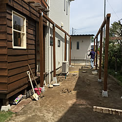 部屋全体/屋根DIY中/記録用pic/庭/旦那さんDIY...などのインテリア実例 - 2018-05-06 14:27:08