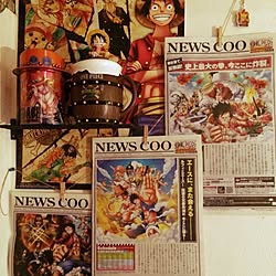 壁/天井/ONE PIECE/100均/USJのインテリア実例 - 2014-10-06 23:15:59