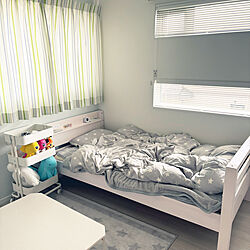 ベッド周り/ぬいぐるみ/2段ベット/春の模様替え/IKEA...などのインテリア実例 - 2024-04-08 20:20:16