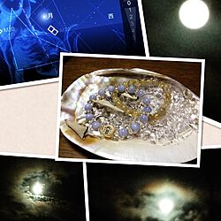 スーパームーン＆ペルセウス座流星群/台風一過/パワーストーン月光浴のインテリア実例 - 2014-08-10 20:55:51