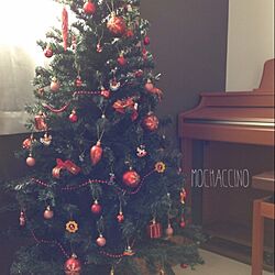 リビング/賃貸物件/クリスマスツリー/電子ピアノのインテリア実例 - 2014-11-06 15:27:59