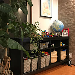 観葉植物/IKEA/マンションリノベーション/リビング/オモチャ収納...などのインテリア実例 - 2019-09-30 18:38:22