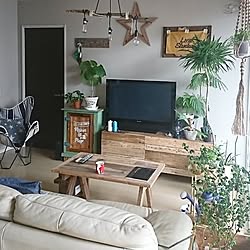 部屋全体/DIY/ＤＩＹ/星/観葉植物...などのインテリア実例 - 2017-07-04 13:19:36