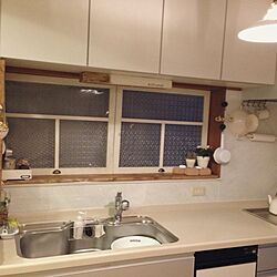 キッチン/ホーロー/DIY/手作り窓枠のインテリア実例 - 2014-02-24 19:41:14