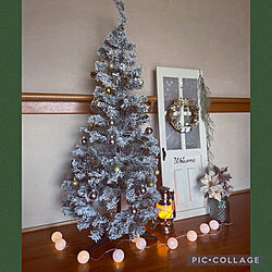 クリスマスツリー120cm/クリスマス/ドアオブジェ/ドアオブジェDIY/玄関/入り口のインテリア実例 - 2021-11-14 08:58:37