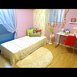 子ども部屋/キッズルーム/アクセントクロス/ベッド/ベッド周りのインテリア実例 - 2017-07-21 10:52:34