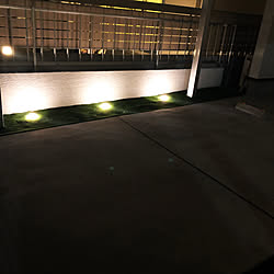 玄関/入り口/人工芝/こだわりの照明/ライトアップ/照明...などのインテリア実例 - 2017-12-09 21:32:10