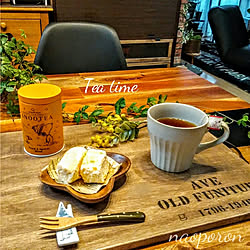 机/2019.3.1/いいね、フォローに感謝です.｡.:*♡/カフェ風/カフェトレイDIY...などのインテリア実例 - 2019-03-01 15:34:04