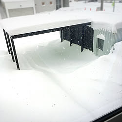 玄関/入り口/ガレージ/カーポート/雪国の暮らし/雪のインテリア実例 - 2018-01-07 11:04:23