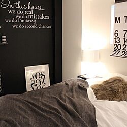 ベッド周り/IKEA/北欧/白黒/ベージュ...などのインテリア実例 - 2013-12-17 17:37:59
