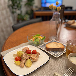 食器/おうちごはん/晩ご飯/机/Mizukiさんのレシピのインテリア実例 - 2022-03-10 08:21:49