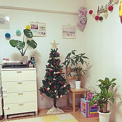 クリスマスツリー/観葉植物/ハンドメイド/セリア/3COINS...などのインテリア実例 - 2016-11-20 01:47:50
