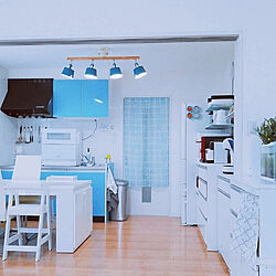 キッチン/パナソニック食洗機/ホワイト×ブルー/食洗機のインテリア実例 - 2021-04-27 16:03:45