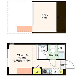 部屋全体/1K＋ロフト部屋/1K 1人暮らし/1K/一人暮らし...などのインテリア実例 - 2019-02-04 08:27:16