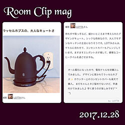 キッチン/水色/アクセントクロス/コンセントカバー/Room Clip mag掲載...などのインテリア実例 - 2017-12-28 21:17:04