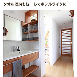 バス/トイレ/RoomClip mag/mag掲載ありがとうございます♡/無印良品/洗面台...などのインテリア実例 - 2018-05-06 07:00:06