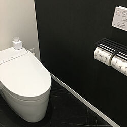 トイレの壁/トイレ/モノトーン/バス/トイレのインテリア実例 - 2021-01-09 13:26:16