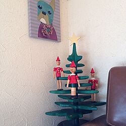 リビング/クリスマスツリー/ピノキオ/フレンチブルドッグのインテリア実例 - 2013-12-06 13:20:18