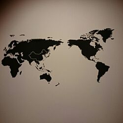 壁/天井/世界地図ウォールステッカーのインテリア実例 - 2016-07-11 20:23:54