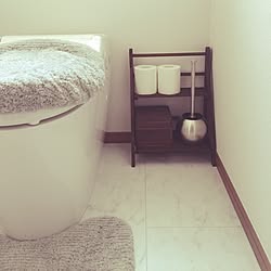 バス/トイレ/トイレブラシ/シンプルにしたい/落ち着くトイレ/グレー好き...などのインテリア実例 - 2017-07-14 10:25:25