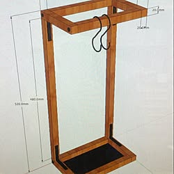 玄関/入り口/100均素材でDIY/傘立て/DIY/ナチュラル...などのインテリア実例 - 2016-05-06 08:47:05