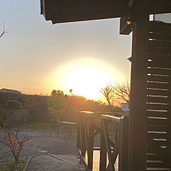 夕陽が見える庭/空/昭和の家/太陽/ウッドデッキ...などのインテリア実例 - 2022-04-07 08:22:58