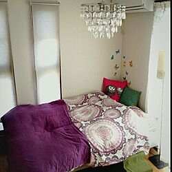 ベッド周り/シャンデリア/ベッド/IKEAのインテリア実例 - 2013-10-09 12:49:12