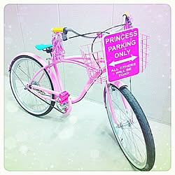 DIY/自転車/Pink/ピンク/Daiso...などのインテリア実例 - 2016-11-26 08:53:52