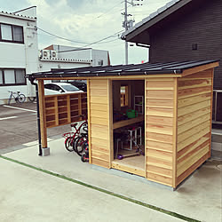 小屋/自転車小屋/男前/オールドアメリカン/カリフォルニアスタイル...などのインテリア実例 - 2019-07-29 18:38:30