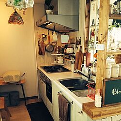 キッチン/DIY/板壁DIYのインテリア実例 - 2014-01-15 08:25:06