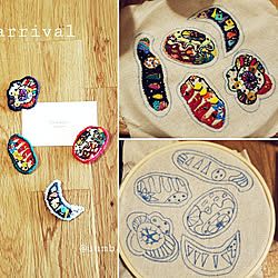 バス/トイレ/刺繍/ハンドメイド/手刺繍ブローチ/イベント出店のインテリア実例 - 2021-02-13 21:28:47