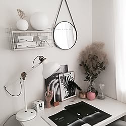 机/Via Martine/IKEA/レザーミラー/H&M HOME...などのインテリア実例 - 2016-08-03 17:12:00