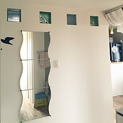 玄関/入り口/サンワカンパニー/ガラスブロック/IKEA/こどもと暮らす。のインテリア実例 - 2015-09-06 13:33:44
