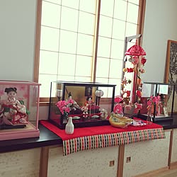 部屋全体/つるし雛/ひな祭り/障子窓/てぬぐい額...などのインテリア実例 - 2017-02-20 10:38:54