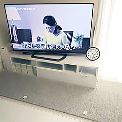リビング/テレビ/60インチTV/いたずら防止/白いTV台...などのインテリア実例 - 2016-07-25 15:36:01