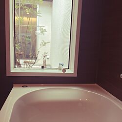 バス/トイレ/中庭の見える浴室/シンプルな暮らし/リクシルのお風呂のインテリア実例 - 2016-08-24 21:02:27