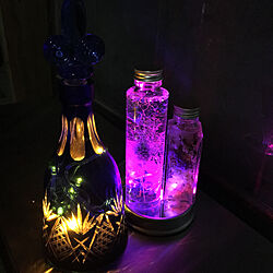 LEDライト/花瓶/LEDコースターライト/ハーバリウム/棚のインテリア実例 - 2020-12-12 19:42:58