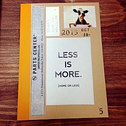 less is more/文房具/[9638]/牛さん/無印のノートのインテリア実例 - 2013-10-15 22:36:42