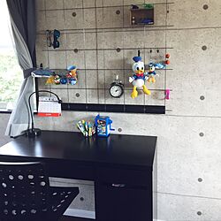 机/IKEA/壁美人/節約DIY/壁面収納...などのインテリア実例 - 2017-04-02 17:39:52