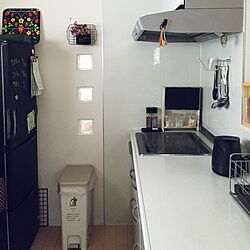 キッチン/冷蔵庫は黒板塗料。のインテリア実例 - 2015-09-19 09:55:26