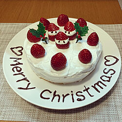 メリクリ♡/手作り/ケーキ/クリスマス/いつもいいねありがとうございます♡...などのインテリア実例 - 2021-12-24 22:43:45