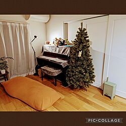 部屋全体/クリスマス/アップライトピアノ/アップライトピアノをライトアップ/アルザスツリー180㎝...などのインテリア実例 - 2023-11-17 12:57:49