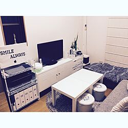 部屋全体/カッティングシート/ステンシル/一人暮らし/IKEA...などのインテリア実例 - 2015-05-09 00:00:04