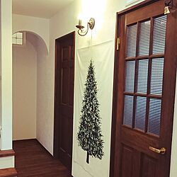 壁/天井/クリスマス/無垢材/ステンドグラス/木製ドア...などのインテリア実例 - 2016-11-05 08:43:38