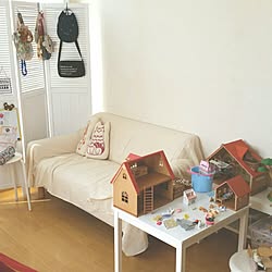 ベッド周り/子供部屋/女の子の部屋/子供部屋はナチュラル系/シルバニア...などのインテリア実例 - 2015-10-16 10:29:36